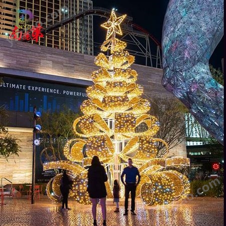 大型圣诞树 商场酒店户外广场灯光圣诞节装饰 钢结构定制 设计制作