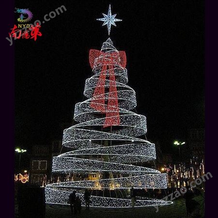 圣诞节LED装饰大型圣诞树 户外灯光秀商场酒店 节庆美陈造型定制