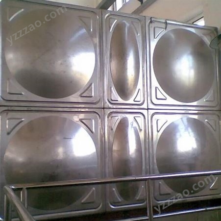 不锈钢水罐 组合式白钢水箱厂家 可定制规格 重量轻强度高