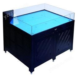 海鲜鱼缸设计安装方案 三层移动式海鲜池 淡水玻璃鱼缸定做