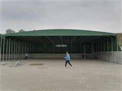 移动型遮雨棚厂家、伸缩球场雨篷、大排档雨棚、遮阳篷定制-广安