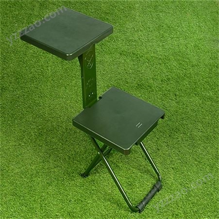 野营多功能便捷式折叠椅 野外多功能折叠椅 军绿色折叠桌椅