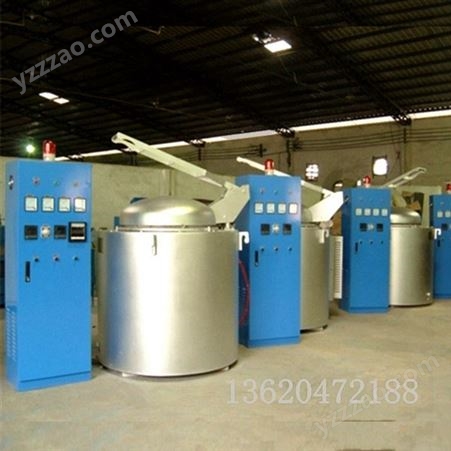GR3-500-9500公斤坩埚式熔铝炉 坩埚保温炉安装调试 电阻带加热熔化炉