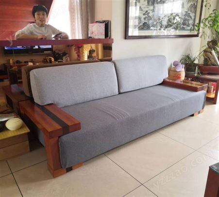 高档红木沙发坐垫厂家 高密度海绵沙发垫定制 加厚布艺