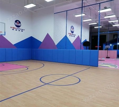 篮球场羽毛球馆跆拳道幼儿园早教中心舞蹈室墙围柱子自粘防撞软包