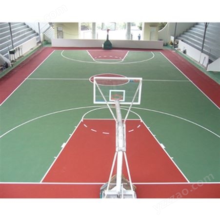 坤温体育 硅PU篮球场工程 学校羽毛球馆硅pu球场施工