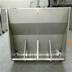 腾飞机械 多功能不锈钢干湿料槽 猪用自由采食槽 单面猪用自动下料槽
