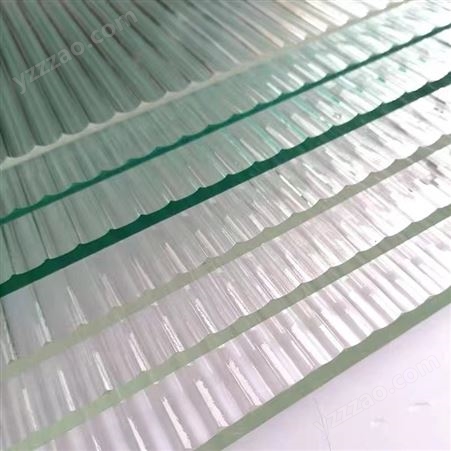 超白银波纹玻璃 夹丝装饰压花玻璃 多种花纹加工定制