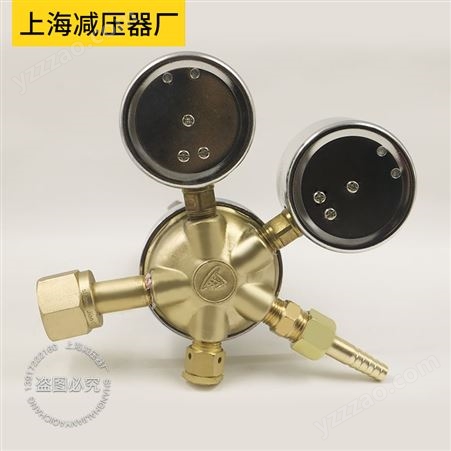 上海减压器厂YQY-12氧气减压器 调压阀稳压器压力表 氧气瓶减压阀