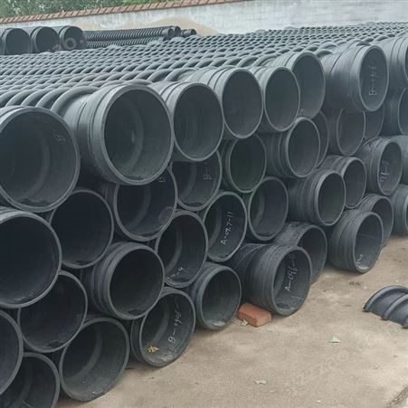 排水用300PE克拉管 排水PE结构壁缠绕管B型 污水管道厂家 炳耀建材