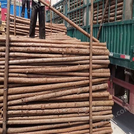 建亿建筑 杉木杆顶杆供应 杉木支撑杆按需定制 