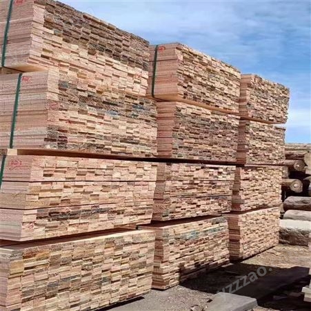 4米花旗松木方 建亿建筑 木材加工厂 防腐方木定制 不易断裂