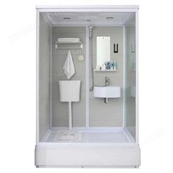 供应多种规格一体卫生间 室内淋浴房 方舱集成卫浴