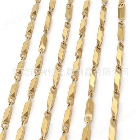黄铜菱形手工链条线割韩版箱包半成品配饰时尚简约流行金属厂