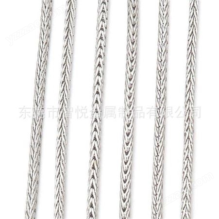 不锈钢方弧尾锁骨链条流行钛钢首饰金属链子配件智悦饰品在线接单