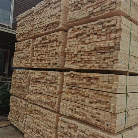 工地建筑木方 良美建材 防腐木材加工厂 4*6方木
