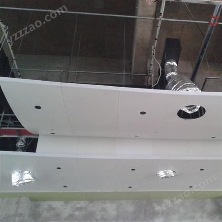 室内游泳馆氟碳弧形铝单板吊顶造型定制 润盈