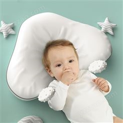 全棉透气新生儿婴儿记忆绵睡眠枕跨境母婴专为儿童设计舒水抱枕