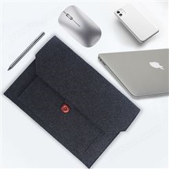 工厂定制毛毡包防震电脑保护套可加logo多种颜色笔记本内胆包批发