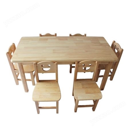 幼儿园实木桌椅 早教中心学习桌椅