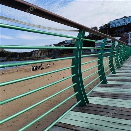 不锈钢桥梁防撞护栏304复合管景观人行道玻璃栏杆扶手河支架定制