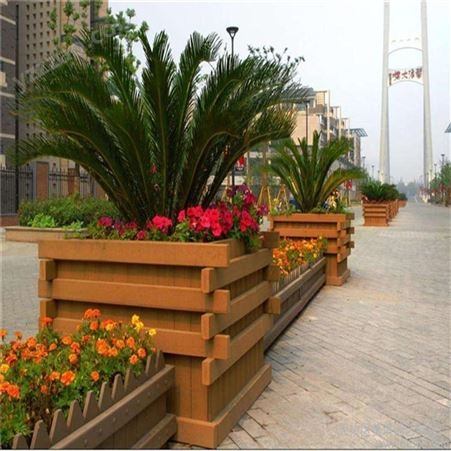 天耀建筑 防腐木花箱 手工制作 环保材质 用于景区公园行业