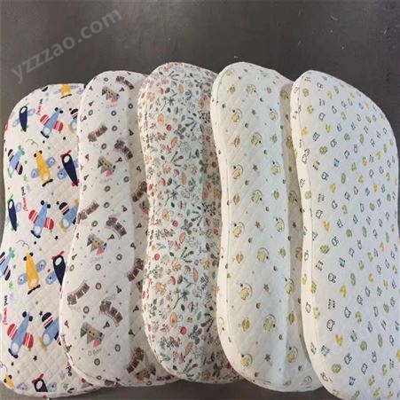 布笍姿版空气纤维可水洗透气湿卡通图案糖果型4D宝宝枕头
