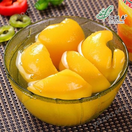 黄桃罐头 家庭酒店鲜果罐 头罐装即食水果休闲食品