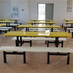 学校学生食堂餐桌椅组合员工地不锈钢4人6人8人连体饭堂快餐桌椅
