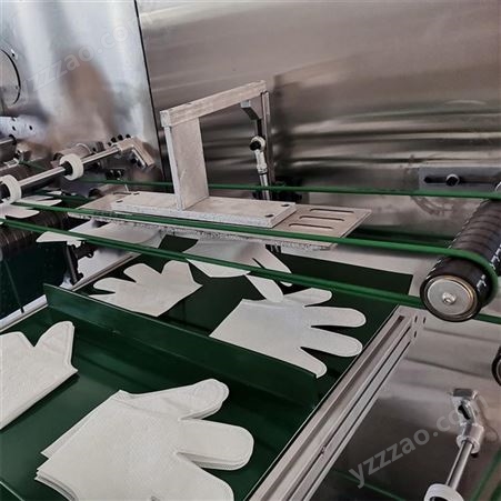 手套机械生产线 全自动一次性无纺布手套机器 擦拭布计数设备
