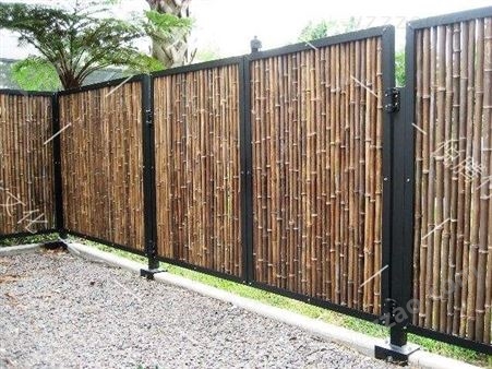 竹栏杆 竹篱笆 各种竹结构工艺 竹建筑 专业定制