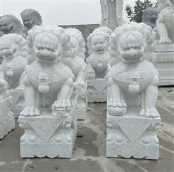 上海家具石狮子青石雕刻狮子庭院门口看门护院石头狮子装饰摆件JY-WQ-145